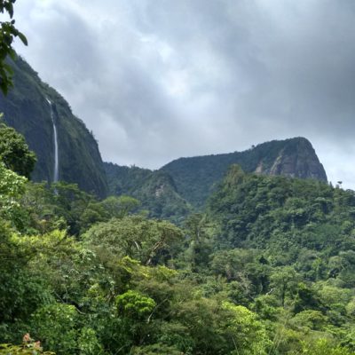 Vista de la cascada